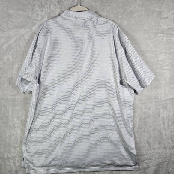 Peter Millar Men Polo Golf Summer Comfort Striped Extra Large Hillcrest Logo NWT - Picture 2 of 9